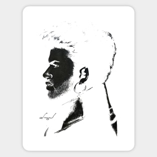 George Michael Inverted Portrait Sticker
